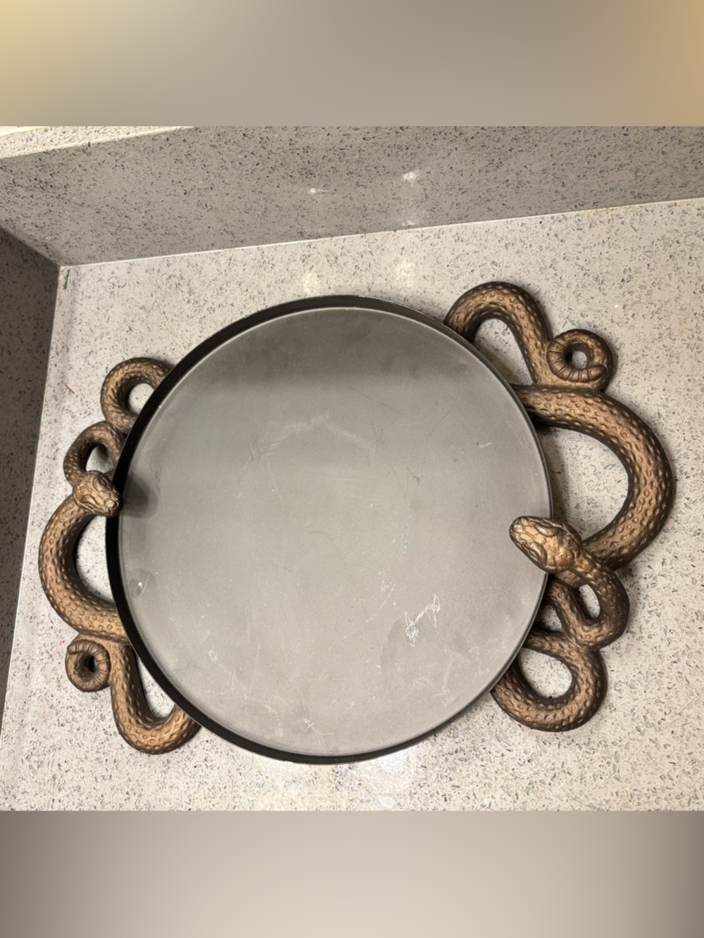 West Elm Halloween Metal Snake Serving Tray